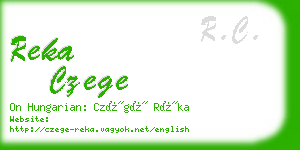 reka czege business card